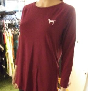 Pink Victoria's Secret long sleeve tee. Sz-S